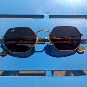 Ray Ban octagon Gold sunglasses